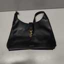 CLUCI Womens Purses and Handbags, Soft Vegan Leather Hobo Bags with Adjustable Strap, Lightweight Slouchy Shoulder Bag (Black)