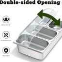 Countertop Food Serving Display Container, Cold Food Buffet Server, Salad Bar Buffet Station for Home & Cold Serving Trays for Parties, Restaurant or Kitchen(6 Pans 2 Sizes)