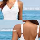 Holipick Women Tummy Control One Piece Swimsuit - Push Up Bathing Suit Full Coverage Slimming Swimwear (S)