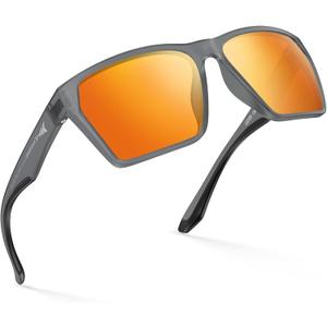 KastKing Beartrap Polarized Sports Fishing Sunglasses, With PuriVex Protective Lens Coating, Wayfarer Design, Men Women