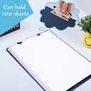 5 x 6 Pack Plastic Clipboards with Low Profile Clip, Hanging Clipboards Bulk, Clip Boards 8.5x11 Holds 100 Sheets, A4 Letter Size Clipboard for Teacher, Students, Kids, Classroom & Office