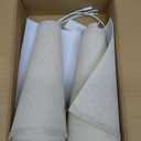 GO&SO Large Empire Lamp Shades Set of 2-6.5"x16.3"x10.5" - Beige Linen Fabric, Handmade Replacement Lamp Shades for Table Lamps, Floor Lamps, Soft Warm Glow, Assembly Required, Spider Fitter