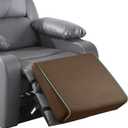 BALAPET Large Recliner Leg Pillow, Memory Foam Recliner Cushion Wedge Shape Recliner Footrest Extender, LegBack and Lumbar Support Pillow with Adjustable Elastic Straps(Coffee)