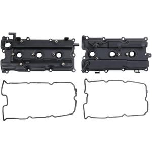 JDMSPEED New Engine Valve Cover With Gaskets Left & Right Side Replacement For Altima Maxima Murano I35 V6 3.5L 2002-2007 Replace# 264-985 264-984 13264-8J113 13264-7Y000 (Set of 2)