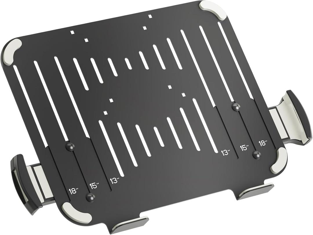 suptek Adjustable 13 to 18 inch Laptop VESA Arm Mount Tray for Monitor Arms and Stands (Tray Only),Fits 75x75/ 100x100 mm VESA Mount Holes,and Supports Weight up to 10lbs,Black(TP007)