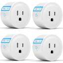 ExIoTy Smart Plug, Works with Alexa Only, Simple Setup with One Voice Command, Voice Control, Remote Control, Timer & Schedule & Group Controller, Bluetooth Mesh Outlet, Alexa Echo Required 4 Pack