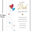 11 x Dad Fathers Day Card, Fathers Day Card Gift for Dad from Daughter Son, Father's Day Card for Daddy, Fathers Day Decorations