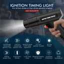 Timing Light 12V Ignition Timing Light Automotive Strong Flash Timing Lights with Sliding Sensor Clip,Long Test Lead, Reverse Polarity Protection, Overload Protection for Car, Motorcycle Petrol Engine