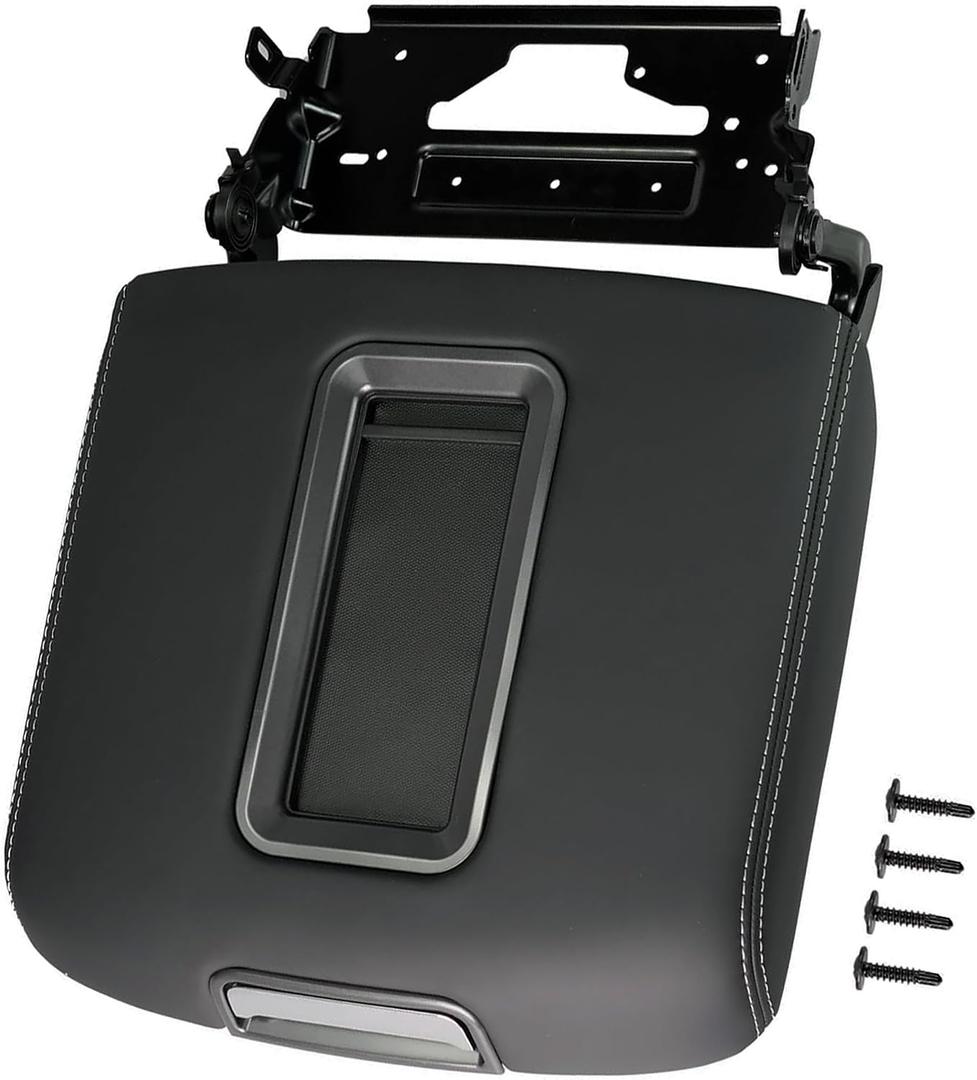 Center Console Armrest Lid Compatible with 2014-2018 Chevrolet Silverado GMC Sierra 1500 2500 3500, 2015-2020 Chevy Tahoe Yukon Suburban, # 0227083AA L0227083AA w/Steel Bracket