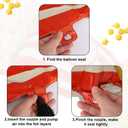 4pcs 60" Giant Popcorn Balloons, 3D Standing Foil Balloon Decorations for Carnival Circus Theme Movie Night Birthday Baby Shower Popcorn Bar & Cannes Party Decor