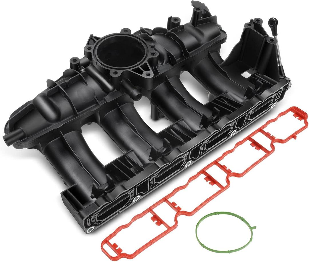 A-Premium Engine Intake Manifold Assembly W/Gasket & O-Ring [DOHC, 4Cyl 2.0L] Compatible with Audi A3 Quattro A3 2006-2008, A4 Quattro A4 2005-2009, TT Quattro, TT & VW Eos, GTI, Jetta, Passat