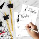4 x 20 Graduation Party Wishes and Advice Cards, Grad Party Announcement Graduation Wish Card, Grad Celebration Party Activity Favor Supplies -b02
