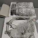 USumkky 20.5" White Modern Ceramic Bedside Lamps Set of 2, Small Table Lamp for Bedroom Decor Farmhouse Nightstand Lamp for Living Room Office