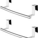 KES Over The Cabinet Door Towel Rack, Kitchen Towel Rack Over Cabinet Towel Bar Towel Holder SUS304 Stainless Steel 2 Pack Polished Steel, KTH200S26-P2