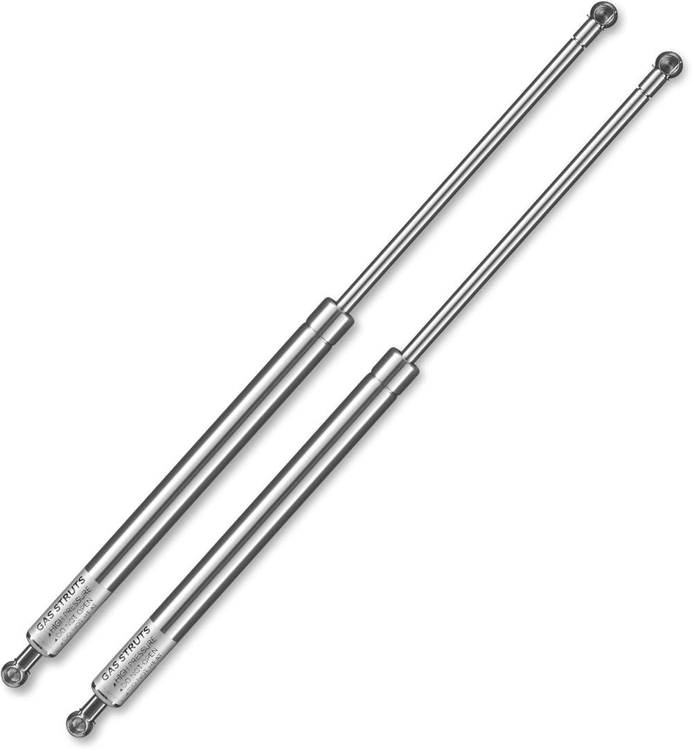 Vepagoo C1608260 20 inch Stainless Steel Gas Struts 60Lb/267N Shocks for Boat Engine Cover, Marine Spring Prop Lift Support for Boat Hatch RV Bed Truck Tonneau Cover Box Lid, Set of 2