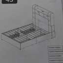 YITAHOME Queen Bed Frame with Bookcase Headboard and 4 Storage Drawers, RGB LED Bed Frame with USB Charging Station Storage Headboard Bed, No Box Spring Needed, Noise Free, Antique White