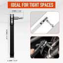 Ratcheting Pocket Screwdriver Gifts for Men Dad, 90 Degree Ratchet Screwdriver, Right Angle Screwdrivers Low Profile Mini Ratchet Set Gadgets EDC Gear Tools, Offset Screwdrivers Bit Set (Best Dad Ever)