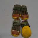 Dog Shoes for Small Dogs, Dog Boots & Paw Protectors for Hardwood Floors, Outdoor Dog Booties for Hot Pavement Winter Snow Hiking, Breathable Dog Shoes with Reflective Strips Army Green Size 3 (3 (width 1.77 inch) for 31-38 lbs)