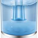 Pelonis Warm and Cool Mist Humidifiers for Bedroom Large Room Home and Baby | Ultrasonic Cool and Warm Mist Humidifier for Plants | Essential Oil Diffuser|4L Tank| Night Light| White