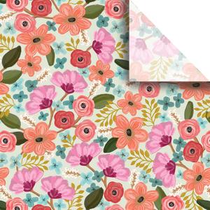 Jillson Roberts Premium Bulk 20" x 30" Printed Tissue For Wrapping and Gift Bags, Floral, 240 Sheets