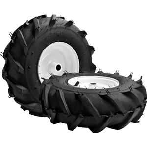 (2 Pack) 13x5.00-6" Tiller Tire and Wheel-Heavy Duty,3/4" Axle & 3-1/8" Centered Hub, Compatible with Craftsman, Troy-Bilt, Lawn Tractors & Tillers  Replacement for Garden, Farm, Landscaping