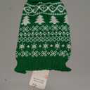Christmas Dog Sweaters for Small Medium Large Dogs and Cats,Pet Soft Warm Holiday Outfit Girl & Boy,Pup Winter Clothes Turtleneck Double Knitting Collar for Outdoors Playing（Green, XS)