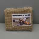 KOZYFLY Boho Runners for Hallways 2x5 ft Washable Kitchen Runner Non Slip Rubber Backed Hall Runners Cotton Entryway Runner Rugs Floor Carpet for Indoor Backdoor Bedroom Kitchen, Tan/Orange/Brown