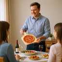 4 Pcs Wood Pizza Peel, 12 Inch Natural Cutting Board with Handle Large Cutting Board Pizza Spatula Paddle for Restaurant Baking Homemade Bread Fruit Vegetables Cheese