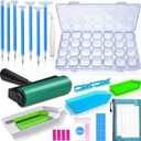 inifus 70 PCS 5D Diamond Painting Tools,Diamond Painting Accessories Kit with Diamond Embroidery Box and Diamond Painting Roller for Adults