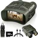 Night Vision Goggles - 4K Night Vision Binoculars for Adults, 3'' HD Screen Binoculars can Save Photo and Video with 32GB TF Card, Camouflage