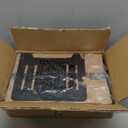 Monitor and Laptop Mount, Monitor Arm with Vented Tray for 13" to 27" LCD Computer Screens and Notebook up to 17 inch, Fully Adjustable Laptop Mount Stand Holds up to 17.6lbs