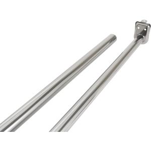 Design House Closet Rod, Adjustable, 27-Inches to 48-Inches, Steel Construction, Polished Chrome, 2.75 in. D x 42.0 In. L, 206045m Polished Creme 
