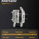 OCPTY Alternator for Ford for Escape 2009-2012,for Ford for Focus 2008-2011, for Ford for Fusion 2010,for Ford for Transit Connect 2010-2013 11272 Automotive Alternator Replacement