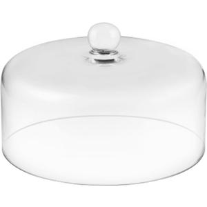 9.6" Wide Handmade Sturdy Glass Cake Dome, Cake Cover, Cake Stand, Cake Stand Topper, Glass Dome Cloche, Glasss Cloche (9.6"x5.5")