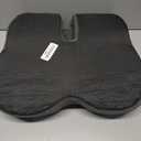 dunlips Memory Foam Seat Cushion for Truck Drivers, Office Chairs, Car Seats Ergonomic Chair Cushion, Sciatica & Tailbone Relief Ergonomic Pressure Relief Pad for Long Sitting (Black)