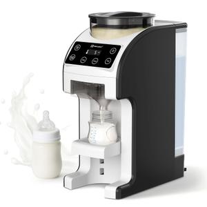 Instant Formula Maker, Fast and Customizable Formula Dispenser Machine with Accurate Temperature Control for Baby, Automatic Powder Blending for All Brands of Bottle and Formula, Black/White