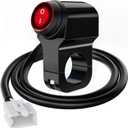 Nilight Motorcycle Handlebar Switch Plug and Play 12V ATV Light Push Button Waterproof ON Off Switches for UTV Driving Lights- Fits 7/8" Handlebars (22mm)