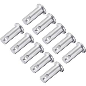 uxcell Single Hole Clevis Pins, 8mm x 20mm Flat Head Zinc-Plating Steel 10 Pcs