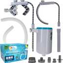 U.S. Pool Supply Pool Skimmer - Above Ground Pool Skimmer, Floating Surface Skimmer, 5 Adapters, Pool Accessories - Clean Dirt Basket, Wall Mount, Attach to Inflatable Collars, Tubular, Metal Frames