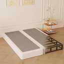 Maenizi Split Queen Box Spring 3 Inch, Easy Assembly Bed Foundation, Heavy Duty Low Profile Metal Box Spring for Queen Bed with Fabric Cover, Noise Free