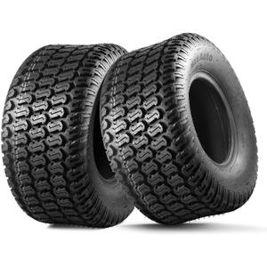 MaxAuto 18x8.50-8 Tubeless Lawn Mower Tires 2 Pack, Load Range B Replacement for Lawn Tractors, Turf Tread Design