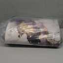 Mrcrypos 2 Pieces Luxury Black and Gold Marble Kitchen Mats PVC Leather Waterproof Non Slip Cushioned Standing Mats Anti Fatigue Kitchen Comfort Mats for Floor,Sink,Laundry,Office 17"x29"+17"x47"