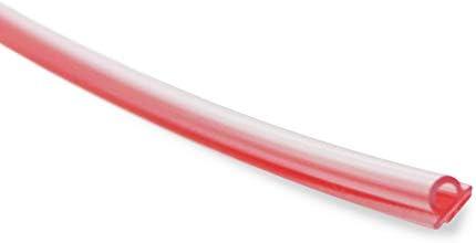 eatelle Vinyl Bulb Translucent Shower Door Seal for 5/32" (4mm) Gap with Pre-Applied 3M Tape, Adhesive Bathroom Strip for 3/16" Thick and UP(1/4, 3/8, 1/2 Glass) 95 Inch Long
