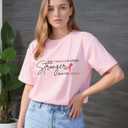 Breast Cancer Awareness Shirt for Women Pink Ribbon T Shirt Heart Graphic Hope Tee Tops (Pink, S)