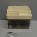 Makeup Organizer for Vanity,Vanity Organizer with 2 Drawers,Makeup&skincare Organizers Countertop,Cosmetic Display Case,Vanity Storage Box(Cream)