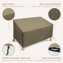 Patio Furniture Covers 2-Seater Outdoor Sofa Waterproof Heavy Duty Covers for Outdoor Furniture Sofa/Loveseat/Couch-Beige 60"Wx34"Dx30"H