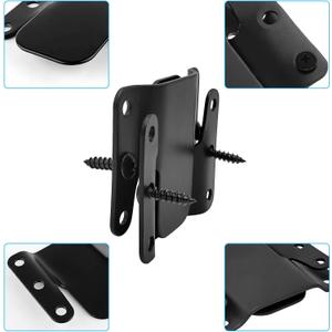 Sectional Couch Metal Connectors, Universal Sofa Interlocking Furniture Connector,Sectional Sofa Fastener Software Bracket with Screws for Loveseat, Recliner, Chair or Chaise Lounge (Black)