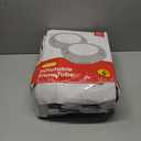 QPAU Snow Tube with Premium Canvas Cover for Kids and Adults, 48'' Inflatable Heavy Duty Snow Tube Made by Thickened Bottom, Sled Winter Outdoor Fun Toys for Children Boys Girls 2Pc