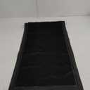 DEXI Front Door Mats Outside Entrance, 17x36 Rubber Waterproof Dirt Trapping Entry Mat for Entryway, Heavy Duty Non-Slip Low-Profile Welcome Doormat All Weather for Patio, Black (Charcoal)