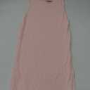 PRETTYGARDEN Women's Summer Bodycon Maxi Tube Dress Ribbed Strapless Side Slit Long Going Out Casual Elegant Party Dresses (Pink, S)